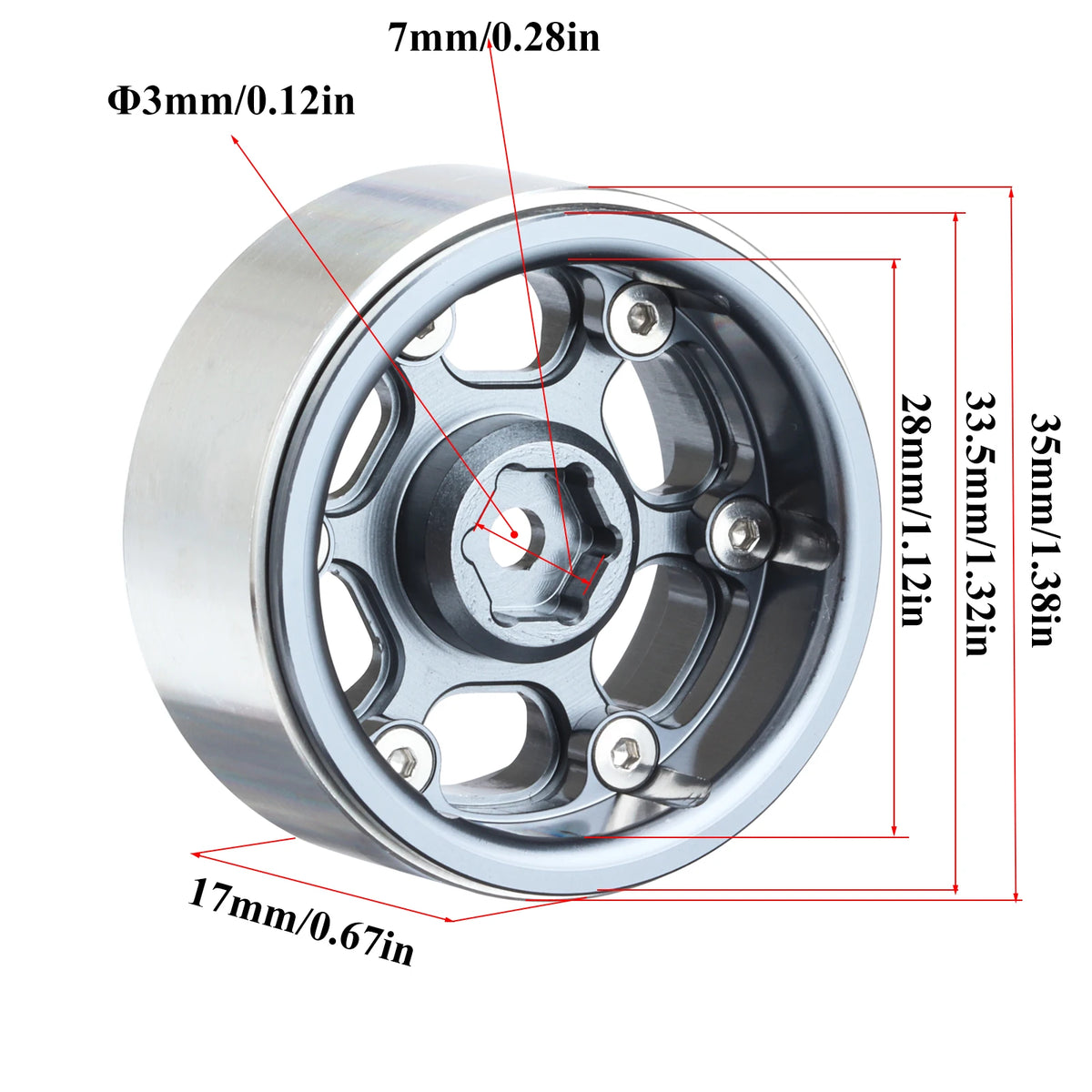 Pneus Swamper 1.3 pour micro crawler TRX4M – détail produit