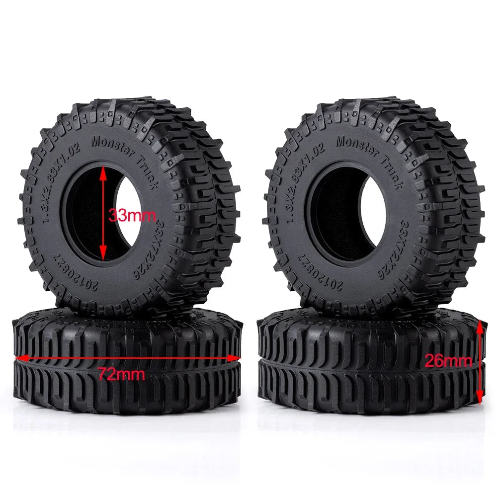 Pneus crawler AXSPEED Mud Terrain 1.1 / 1.3 pour TRX4M / SCX24 / FCX24 – vue 7