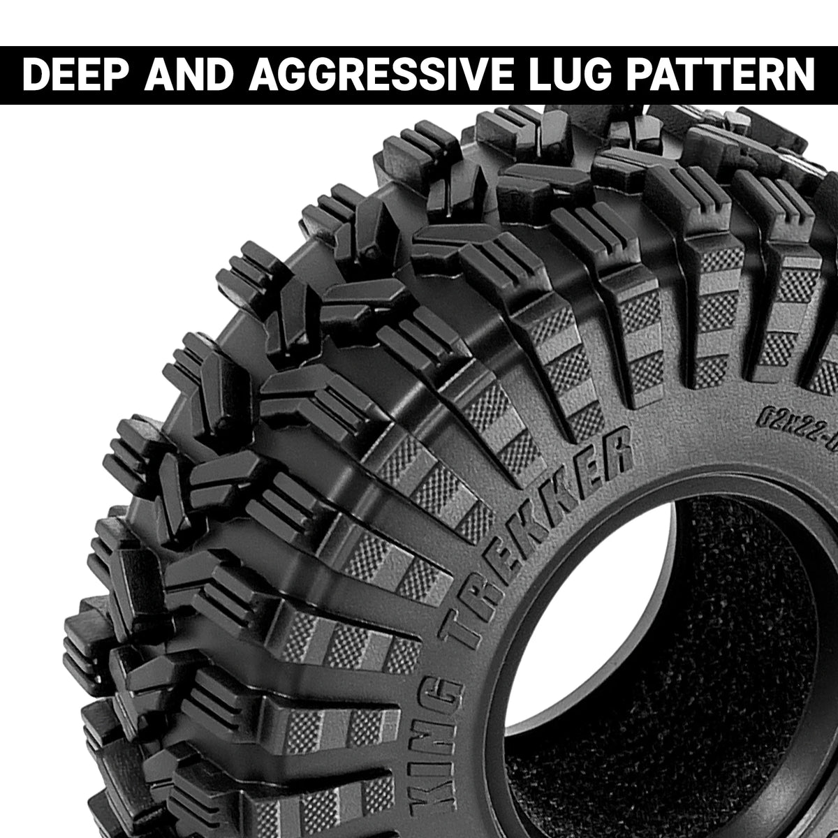 Pneus King Trekker G2 INJORA pour SCX24 FCX24 – détail produit