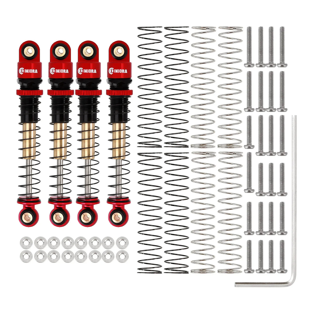 INJORA amortisseurs filetés 43 mm SCX24 – présentation produit