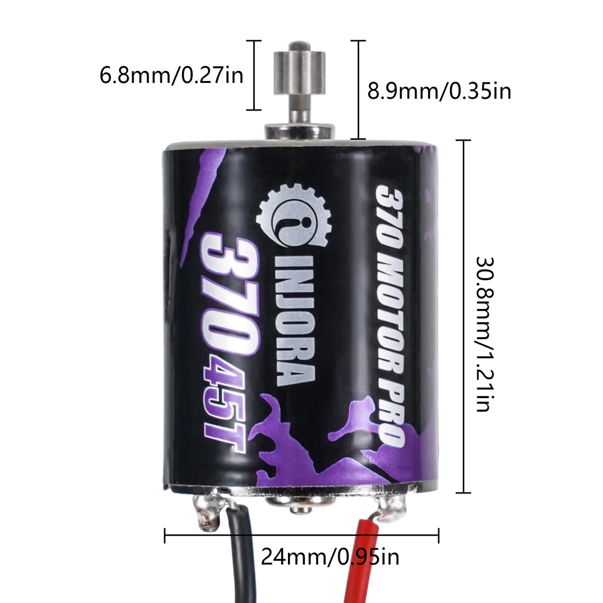 Transmission CNC INJORA avec moteur 370 45T pour TRX4M – vue complémentaire