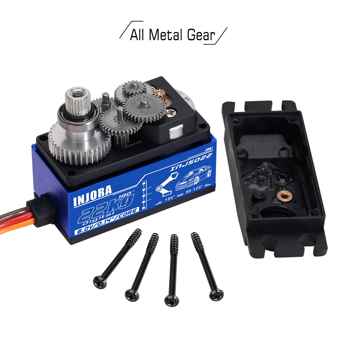 Servo numérique INJS022 INJORA pour voiture RC 1/10 – présentation
