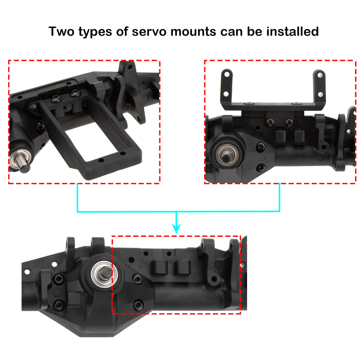 Ponts droits nylon MEUS Racing ISO Capra II SCX10 II – vue 5