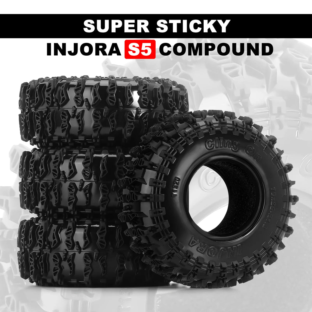 Pneus micro crawler INJORA ClingOn 70 x 26 mm – présentation