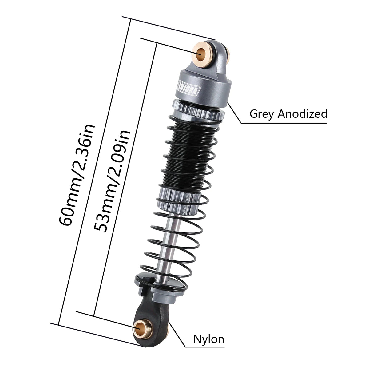 Amortisseurs huile INJORA 53 mm TRX4M – vue 2