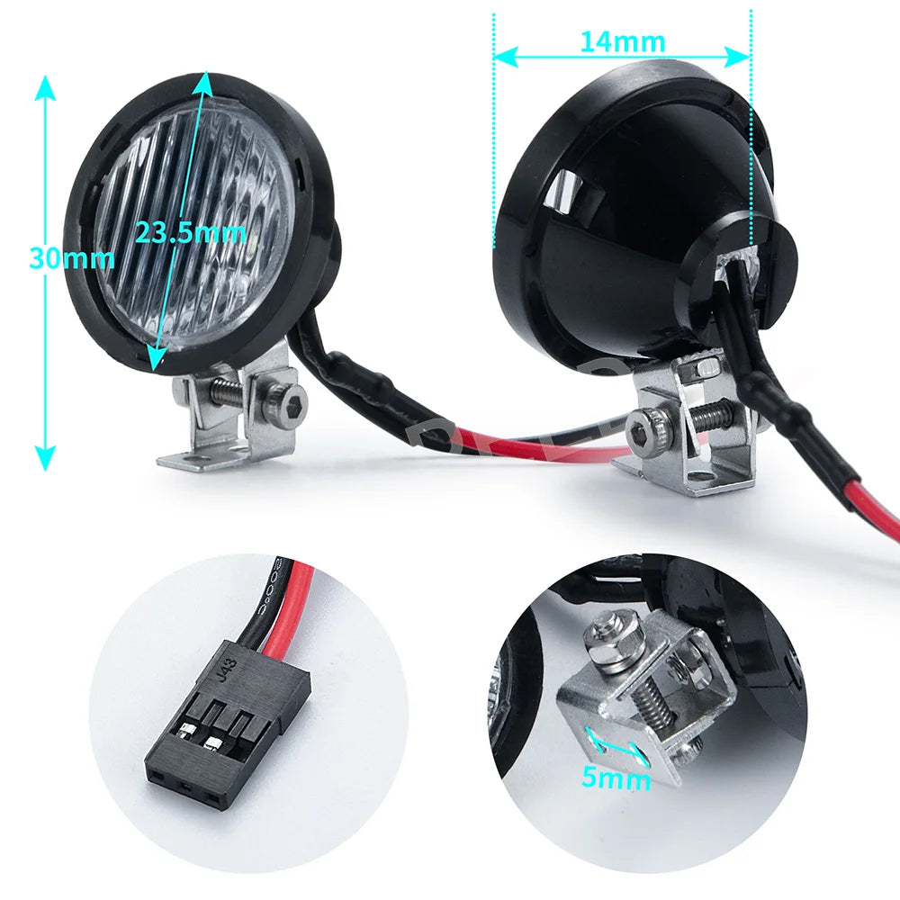 Phares LED blancs AXSPEED pour TRX4 / TRX6 / SCX10 / Wraith 1/10 – vue 4