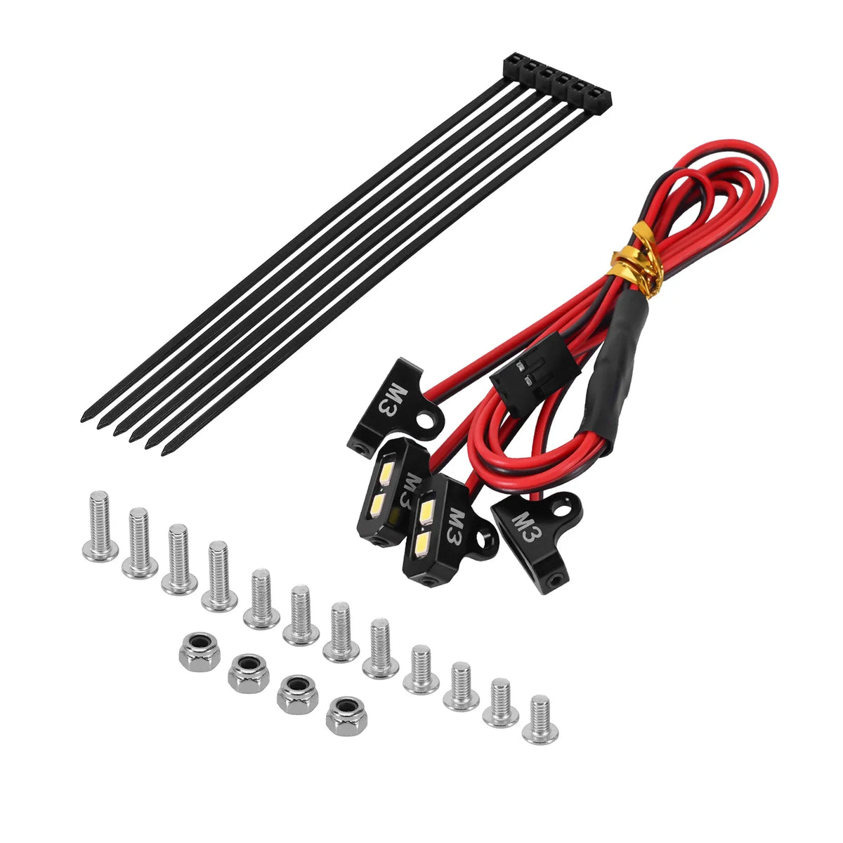 Kit Rock Lights INJORA 4 LED pour crawler RC – vue 2