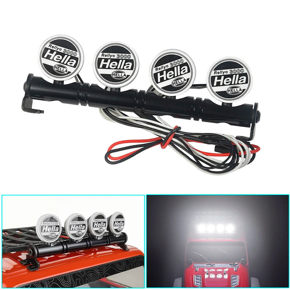 Barre de toit LED AXSPEED 4 / 5 / 6 feux pour TRX4 / SCX10 – vue complémentaire 2