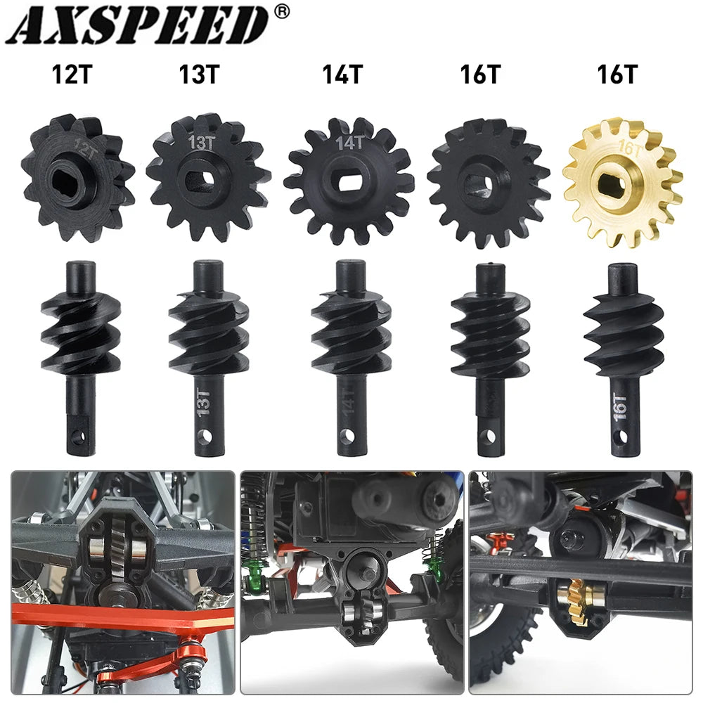 Pignons différentiel acier AXSPEED Overdrive pour Axial SCX24 – vue 2