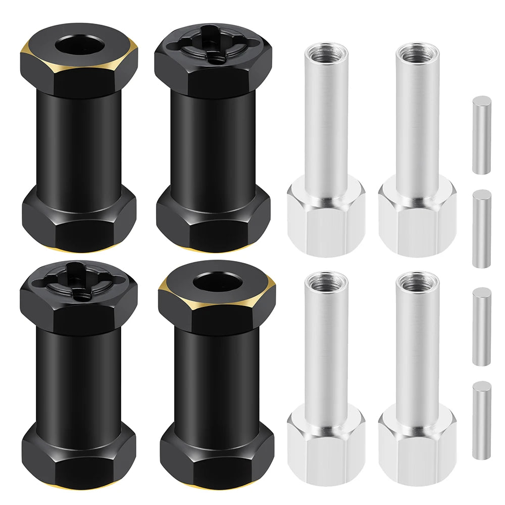 Élargisseurs laiton AXSPEED hexagone 12 mm pour SCX10 II / D90 – vue 14