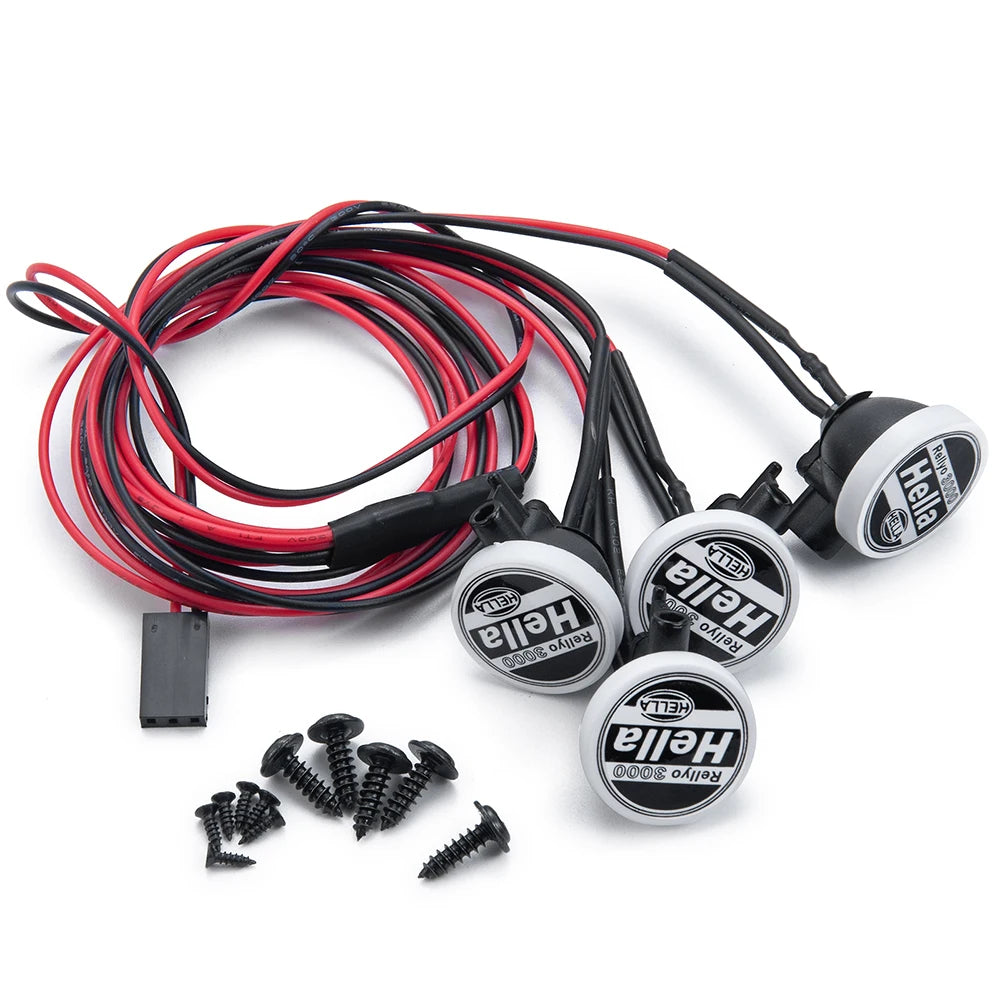 Projecteurs de toit LED AXSPEED 2 / 4 feux avec caches pour crawler 1/10 – vue 2