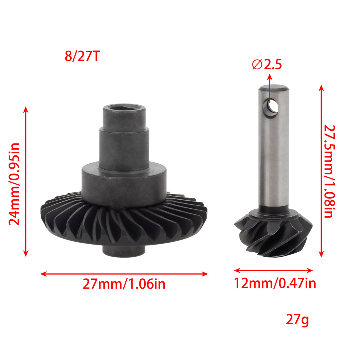 Engrenages différentiel MEUS overdrive underdrive – vue produit