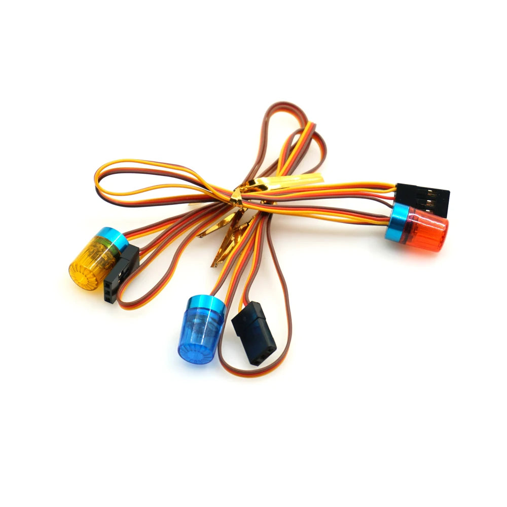 Barre LED clignotante AXSPEED rouge / bleu / jaune pour RC 1/10 – vue complémentaire 3