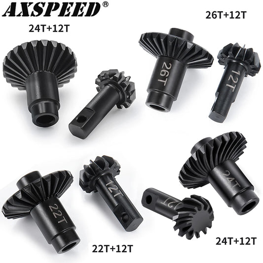 Pignons hélicoïdaux acier AXSPEED 22/12T à 26/12T pour TRX4M