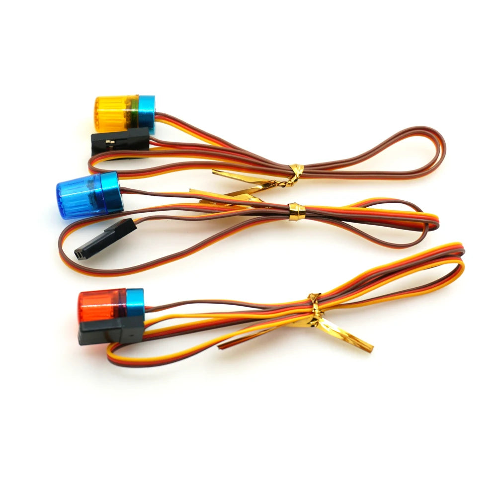Barre LED clignotante AXSPEED rouge / bleu / jaune pour RC 1/10 – vue complémentaire 2
