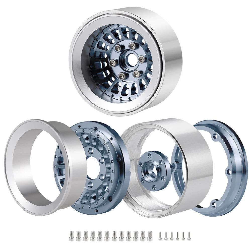 Lot de 4 jantes AXSPEED aluminium 1.9 pour crawler 1/10