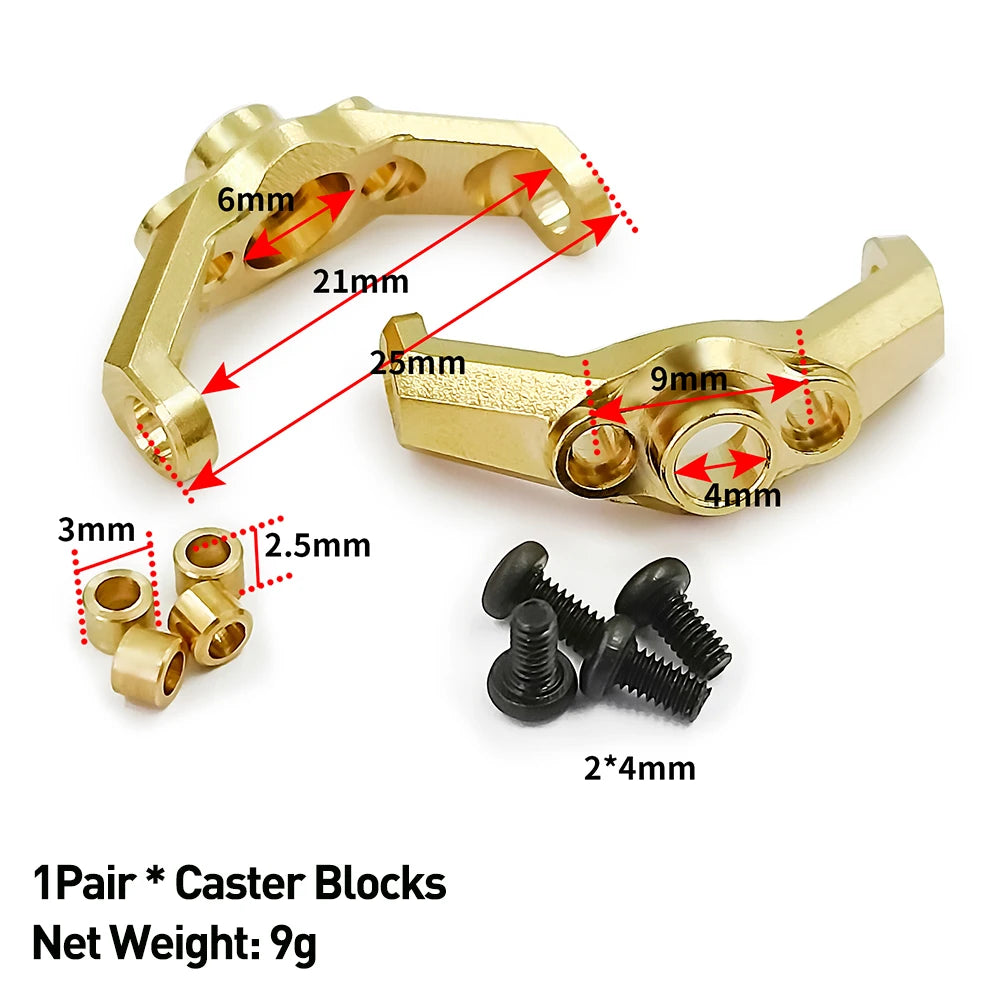 Pièces lestées en laiton AXSPEED pour TRX4M 1/18 – vue 9