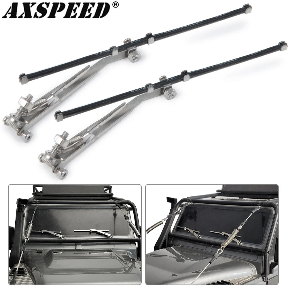 Essuie-glace métal scale AXSPEED pour SCX10 TRX4 Defender Bronco