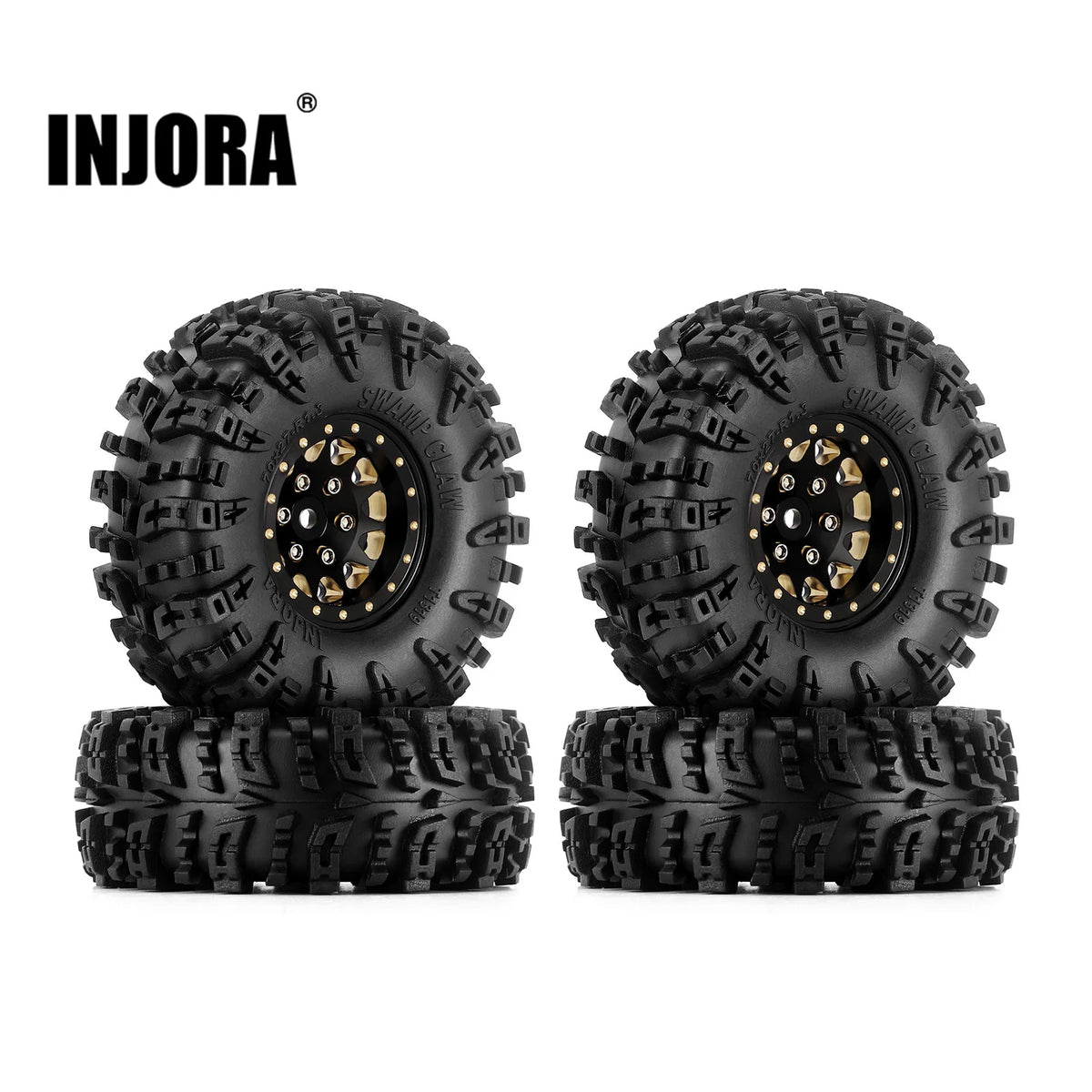 INJORA Swamp Claw S5 1.3 70 x 27 mm ensemble lesté laiton 87 g