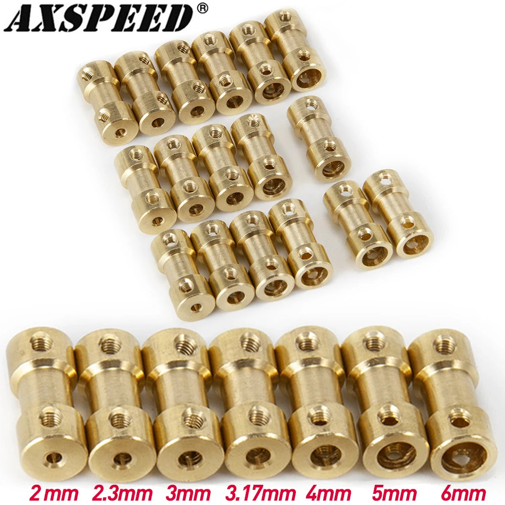 Accouplements flexibles laiton AXSPEED 2 à 6 mm – lot de 5