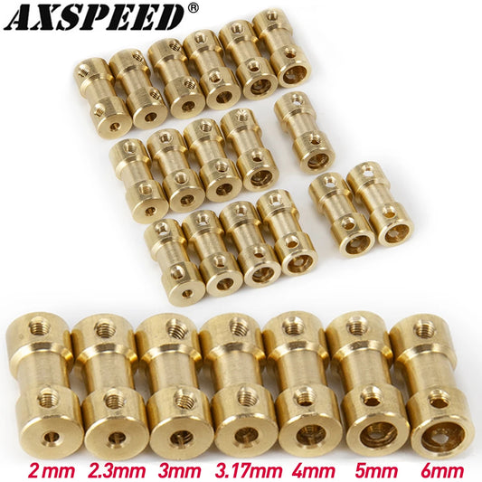 Accouplements flexibles laiton AXSPEED 2 à 6 mm – lot de 5