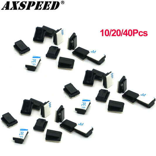 Clips adhésifs AXSPEED pour maintien et organisation des câbles RC
