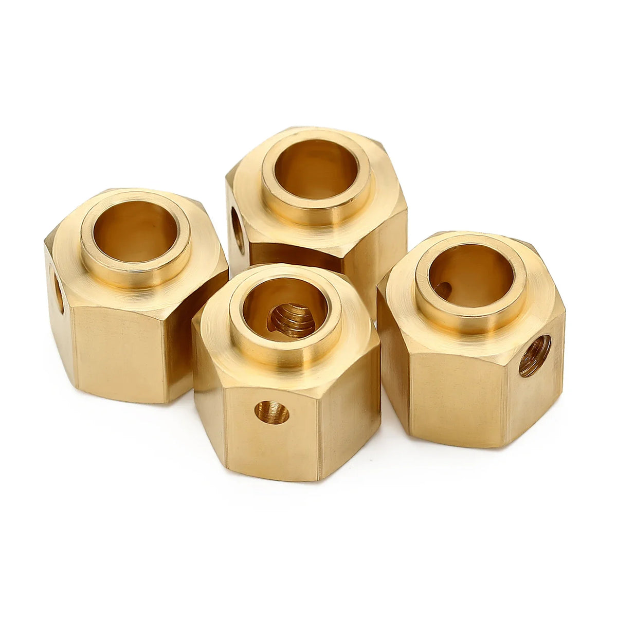 Hexagones de roue laiton INJORA 5 8,5 10 mm TRX4 – détail produit