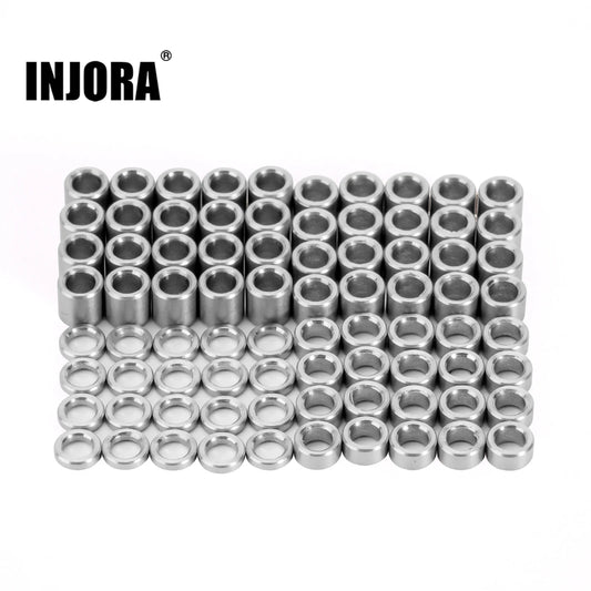 80 rondelles plates M2.5 INJORA inox pour TRX4M 1/18