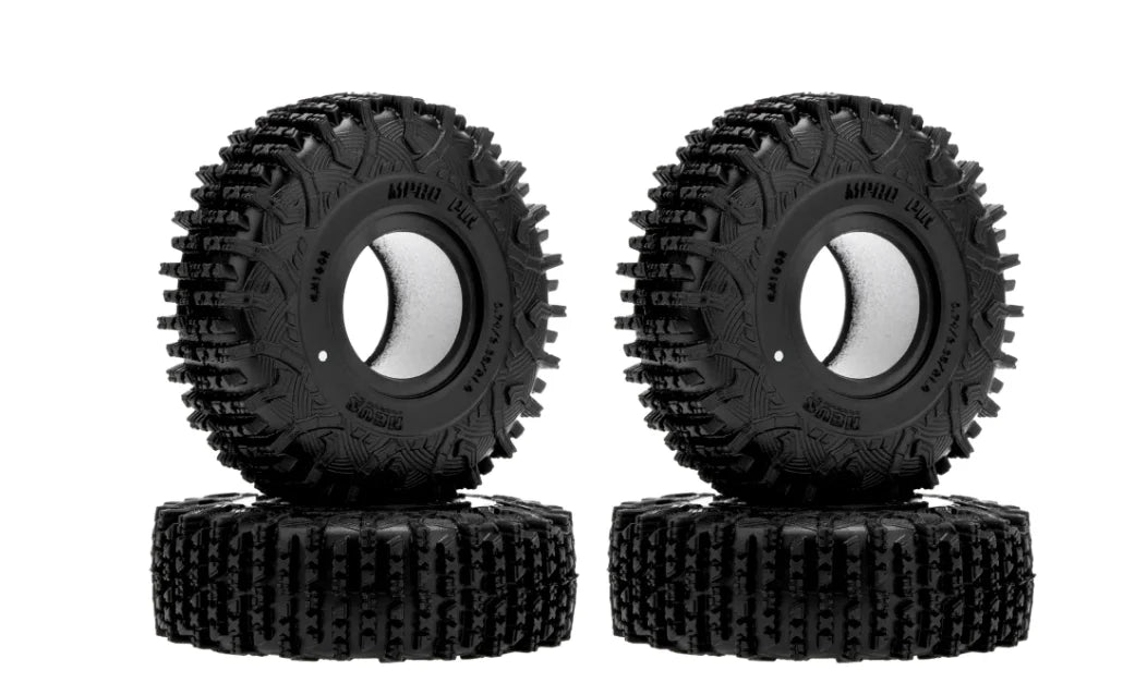 Lot 4 pneus MEUS Racing 1.0 crawler 1/18 1/24 – présentation