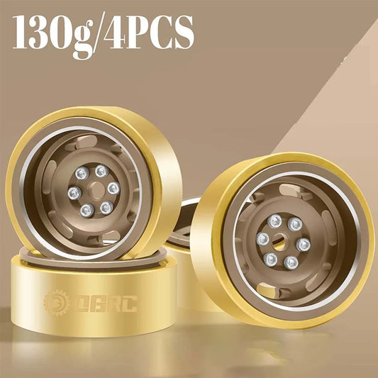 Jantes beadlock 1.0 laiton aluminium 32 g offset moins 3 mm micro crawler