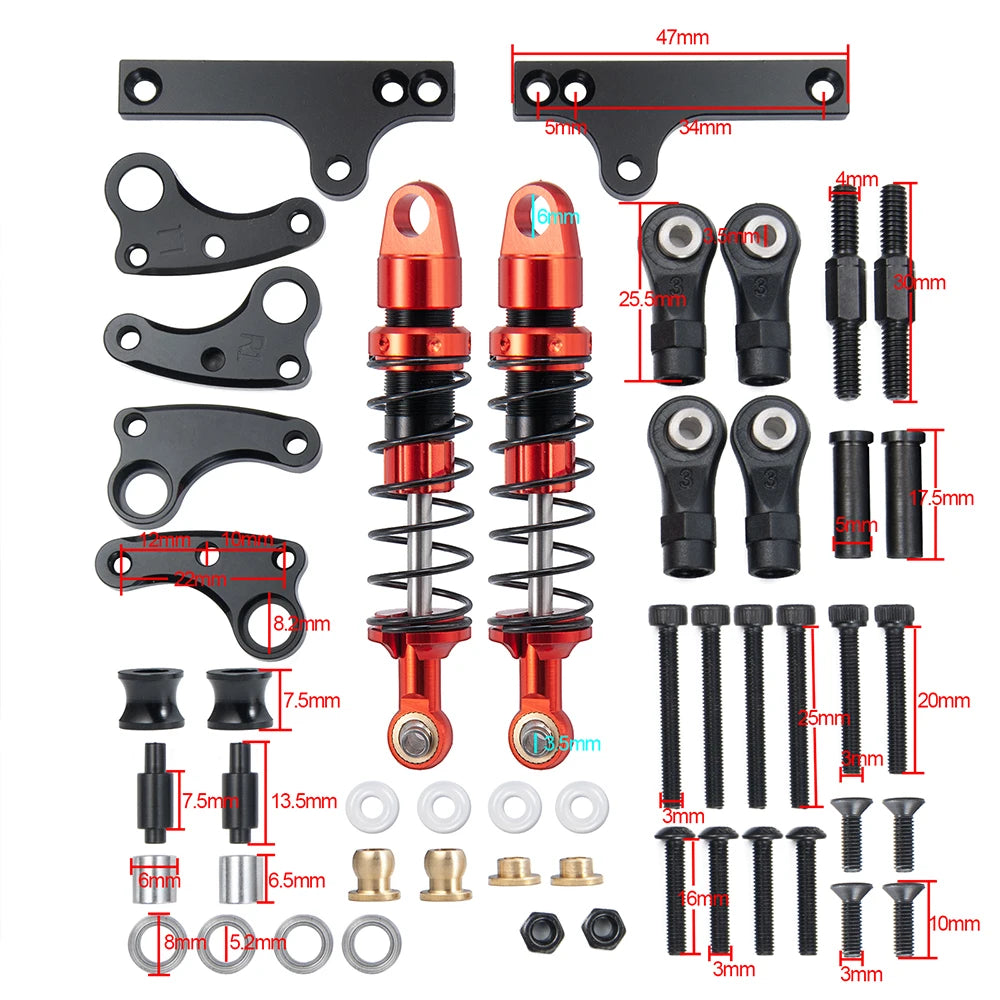 Kit suspension cantilever AXSPEED pour SCX10 / TRX4 – vue 7