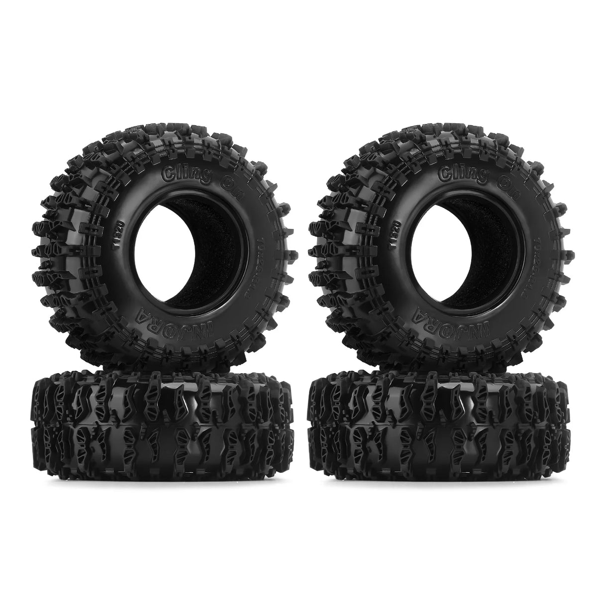 Pneus ClingOn 1.3 pour micro crawler 1/18 1/24 – vue complémentaire