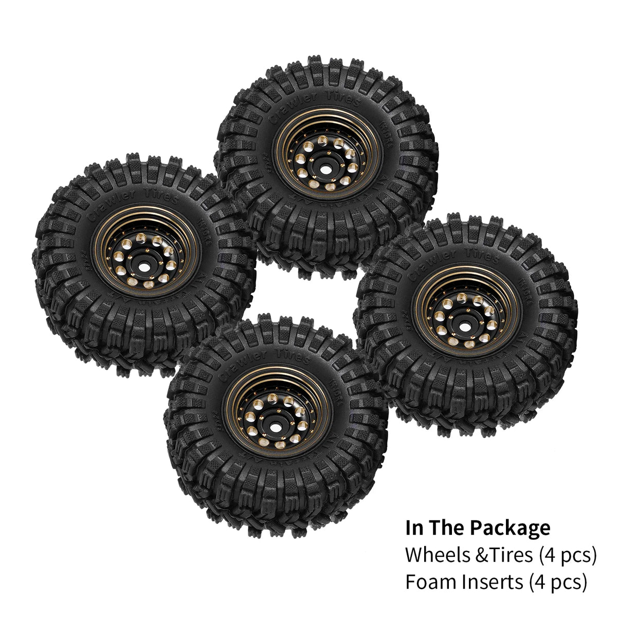 Set jantes pneus INJORA micro crawler – vue 6