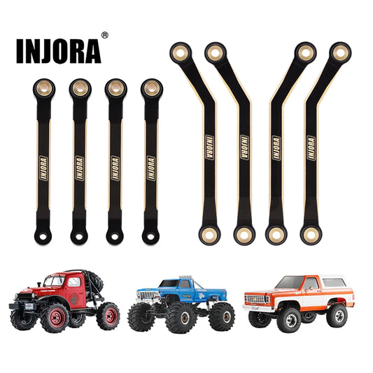 Biellettes laiton noir INJORA high-clearance 39 g pour FMS FCX24 1/24