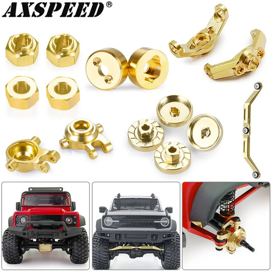 Pièces lestées en laiton AXSPEED pour TRX4M 1/18
