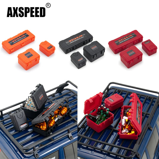 Caisses décoratives AXSPEED pour crawler RC 1/10 – lot de 3