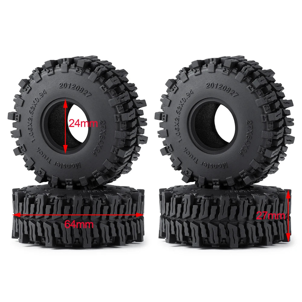 Pneus Mud Terrain AXSPEED 1.1 / 1.3 pour TRX4M / SCX24 / FCX24 – vue complémentaire 15
