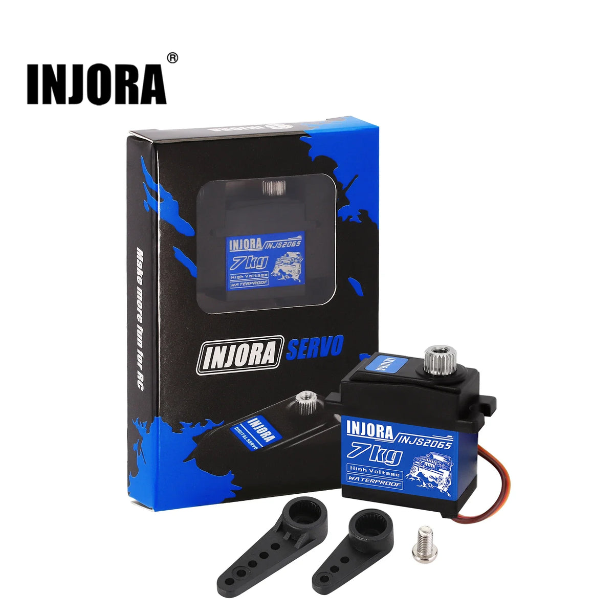 Servo digital INJORA INJS2065 7 kg étanche pour RC 1/10