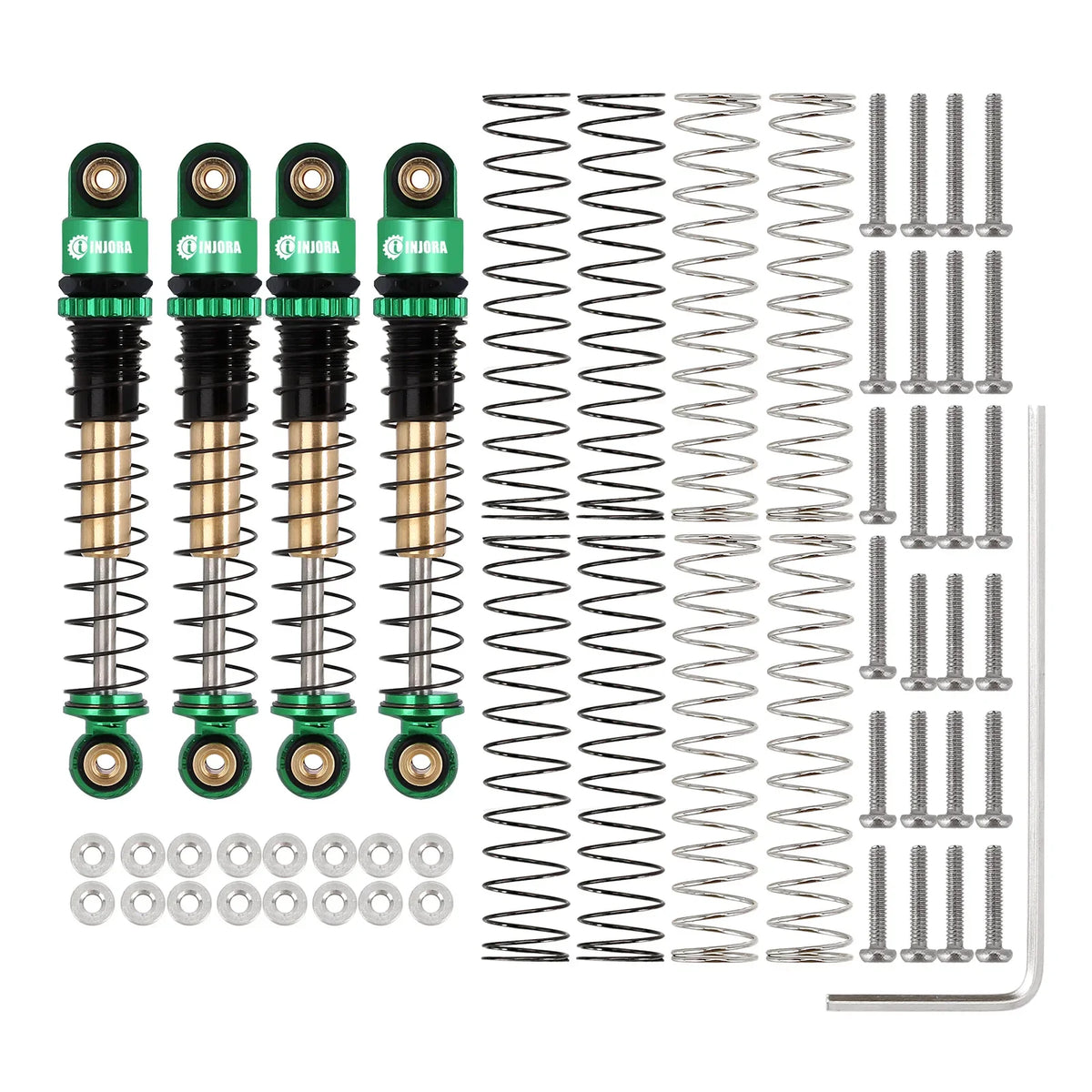 INJORA amortisseurs aluminium 43 mm Axial SCX24 1/24 – détail produit
