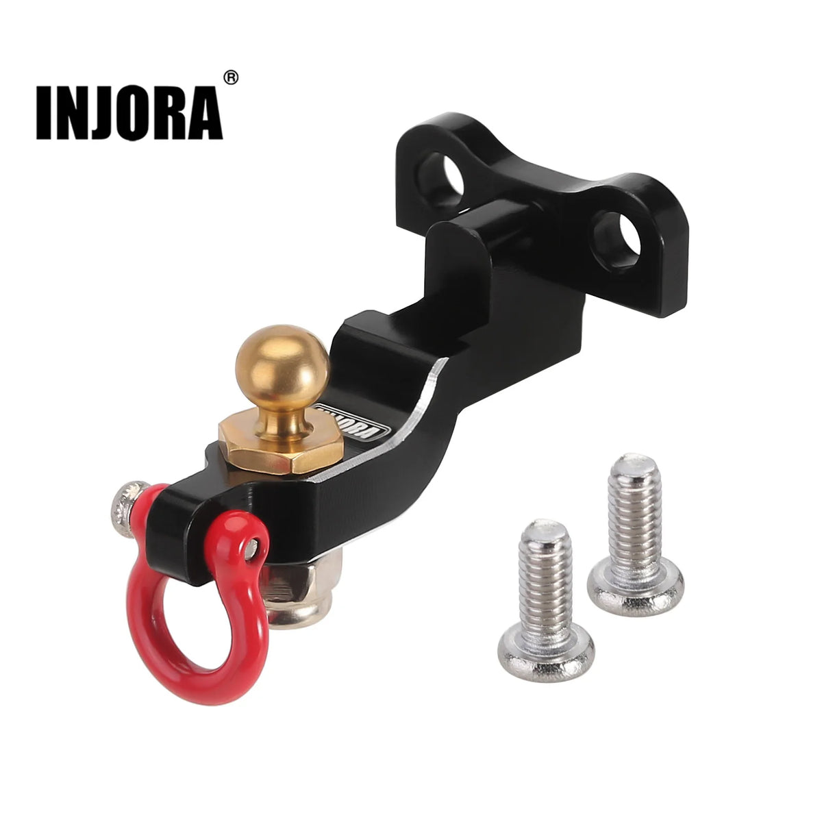 Support attelage abaissé INJORA CNC aluminium pour TRX4M 1/18