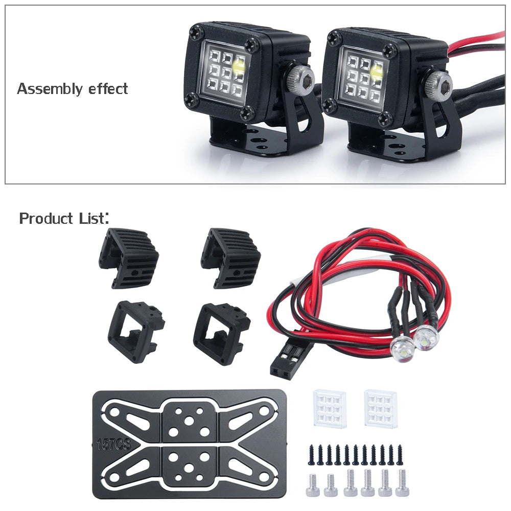 Spots LED latéraux AXSPEED de galerie TRX4 SCX10 Wraith – vue 14