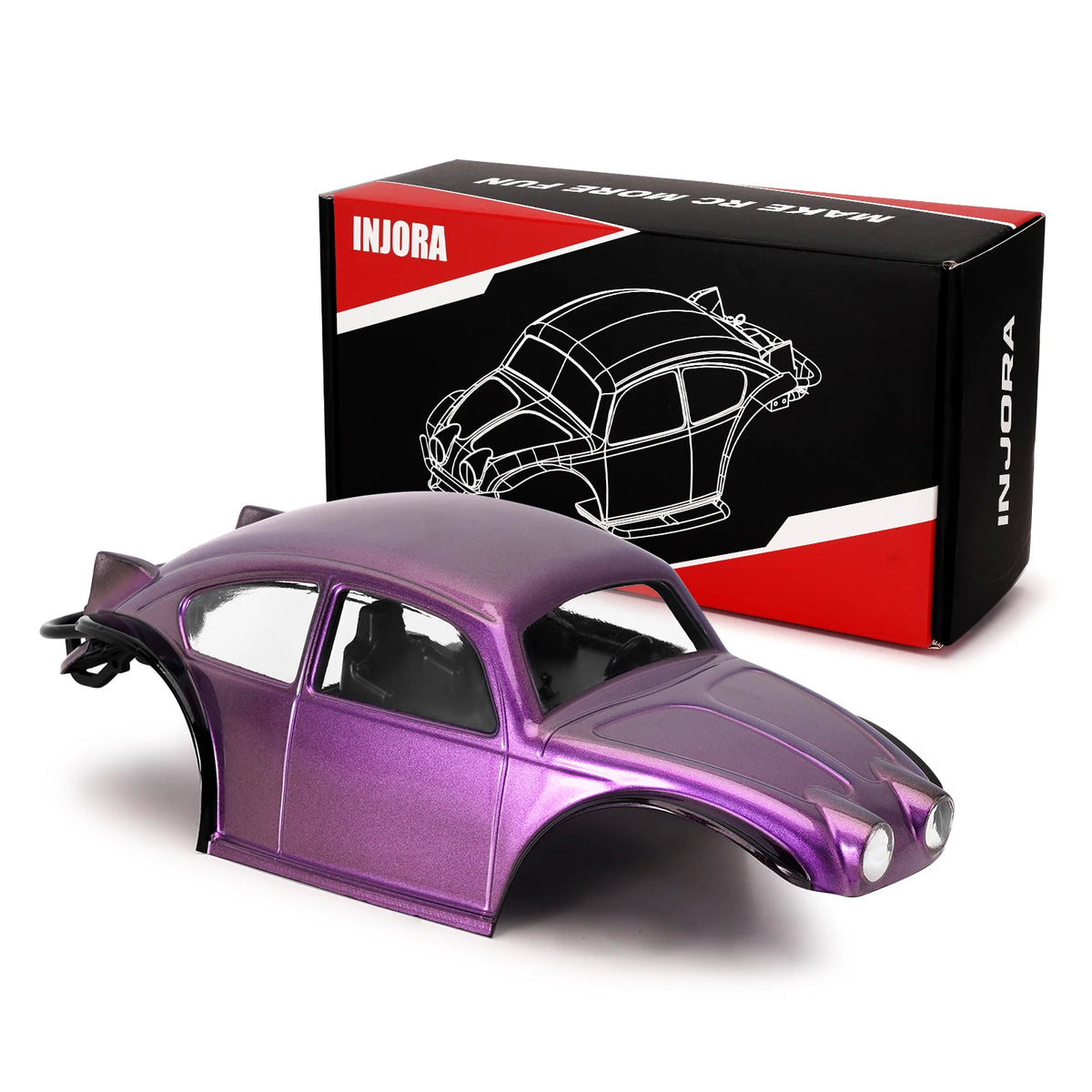 INJORA carrosserie BUG18 TRX4M avec intérieur – détail