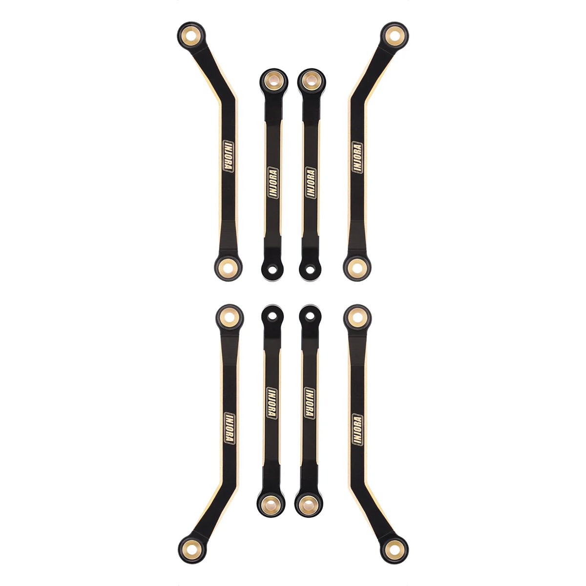 INJORA biellettes laiton noir 39 g pour FMS FCX24 1/24 – détail produit