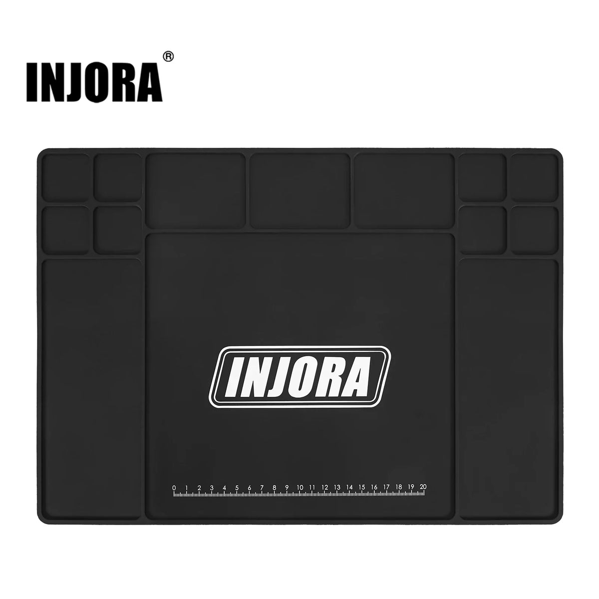 Tapis atelier silicone INJORA 420 x 297 mm pour entretien RC