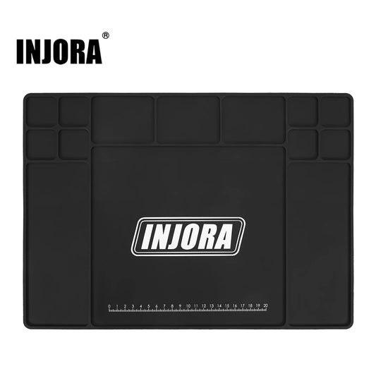 Tapis atelier silicone INJORA 420 x 297 mm pour entretien RC