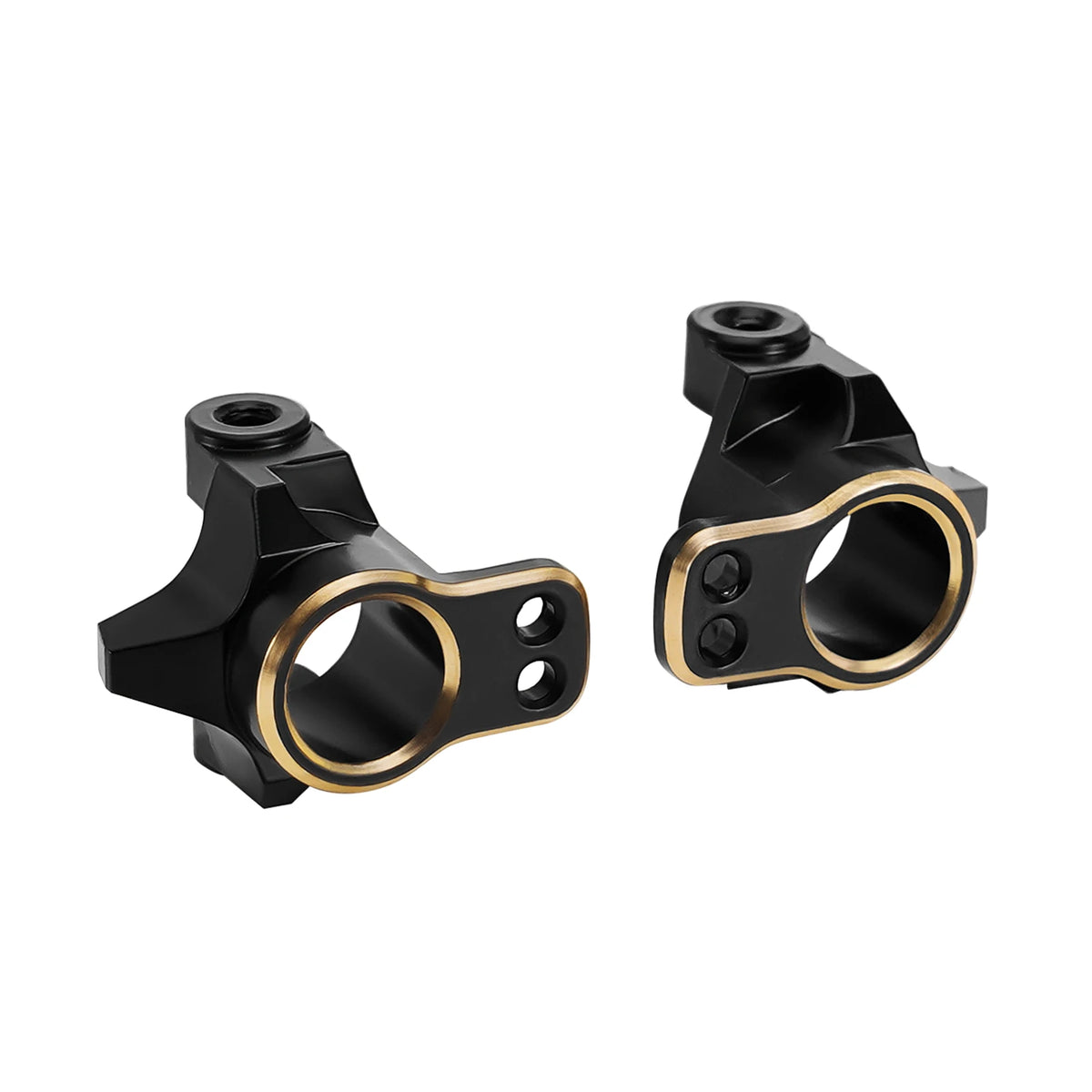 INJORA Fusées, C-hubs et tubes d’essieu laiton noir pour FMS FCX24M 1/24