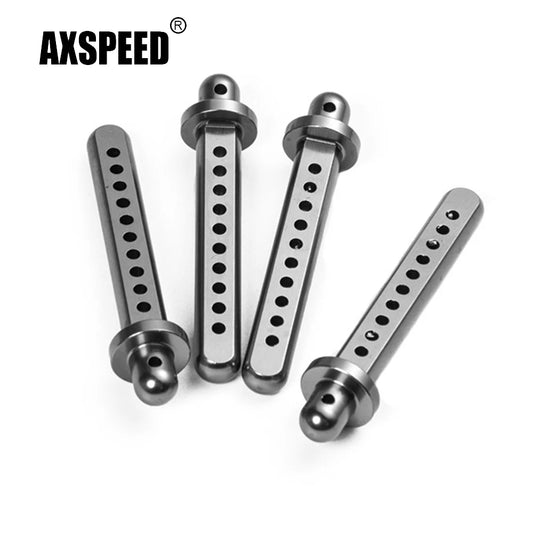 Supports de carrosserie aluminium AXSPEED pour Axial SCX10 – lot de 4