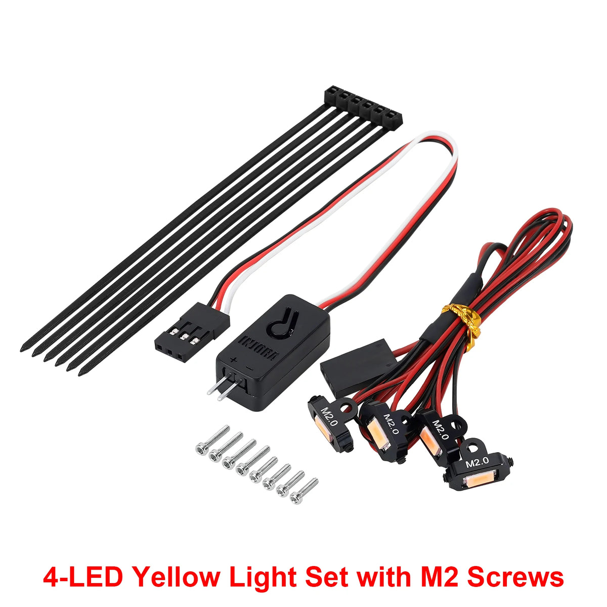 Rock lights INJORA pour crawler compact 1/18 1/24 – détail produit