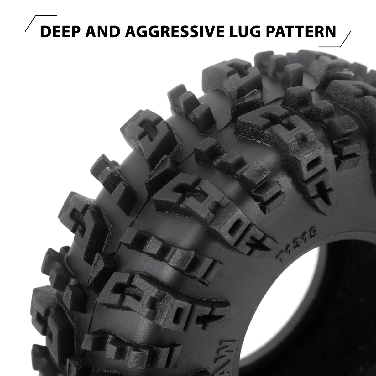 Ensemble roues Swamp Claw S5 INJORA 87 g pour crawler 1/18 1/24 – détail produit