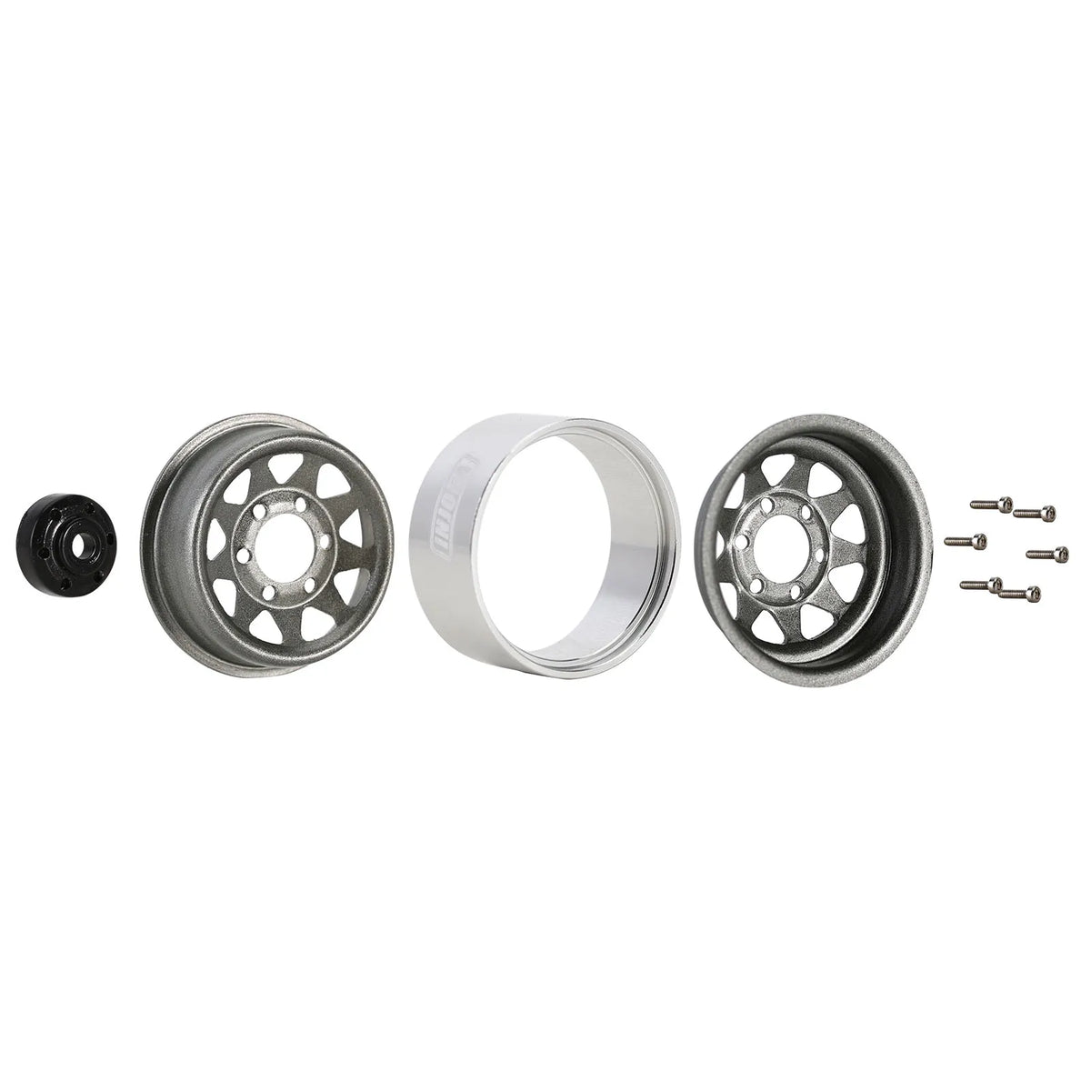 Jante beadlock INJORA 1.0 crawler 1/18 1/24 – vue 6